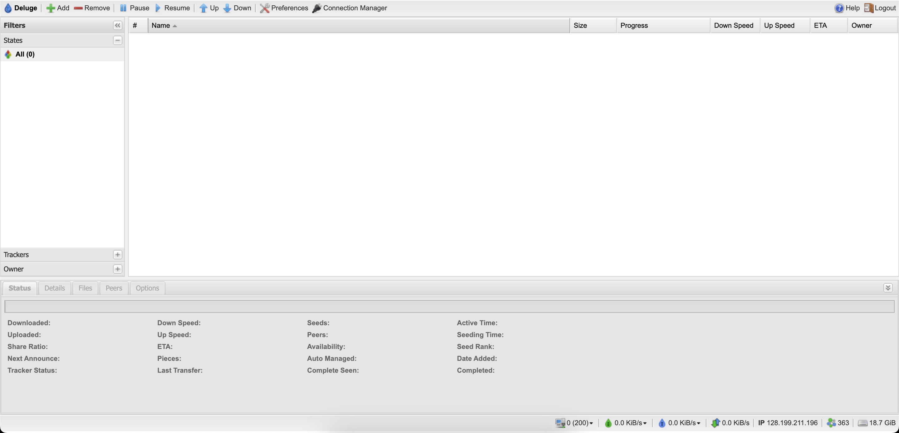 Deluge - Headless Torrent Client Box