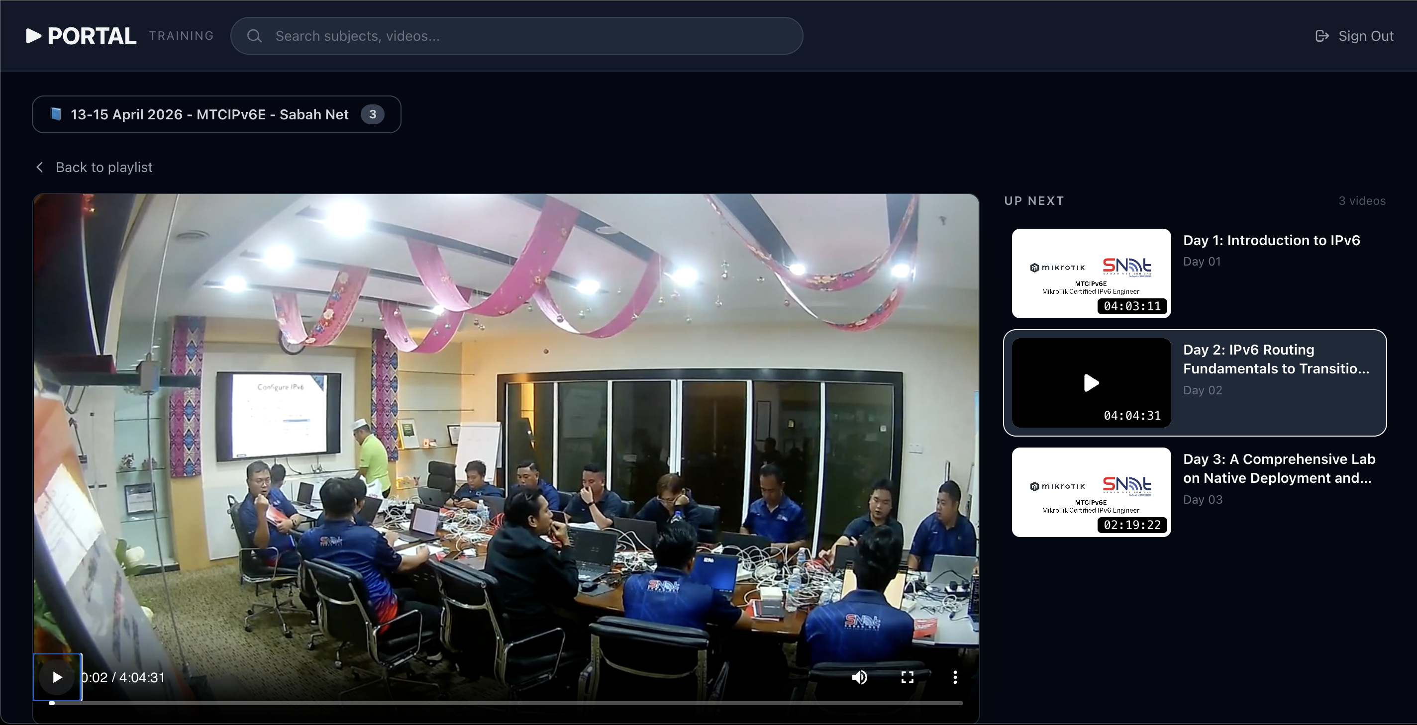 Platform Video Training Korporat